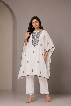 Kala Creation Fancy Beautiful Kaftan Kurta And Pant Set