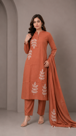 Kala Creation Fancy Beautiful Kurta Pant And Dupatta Set