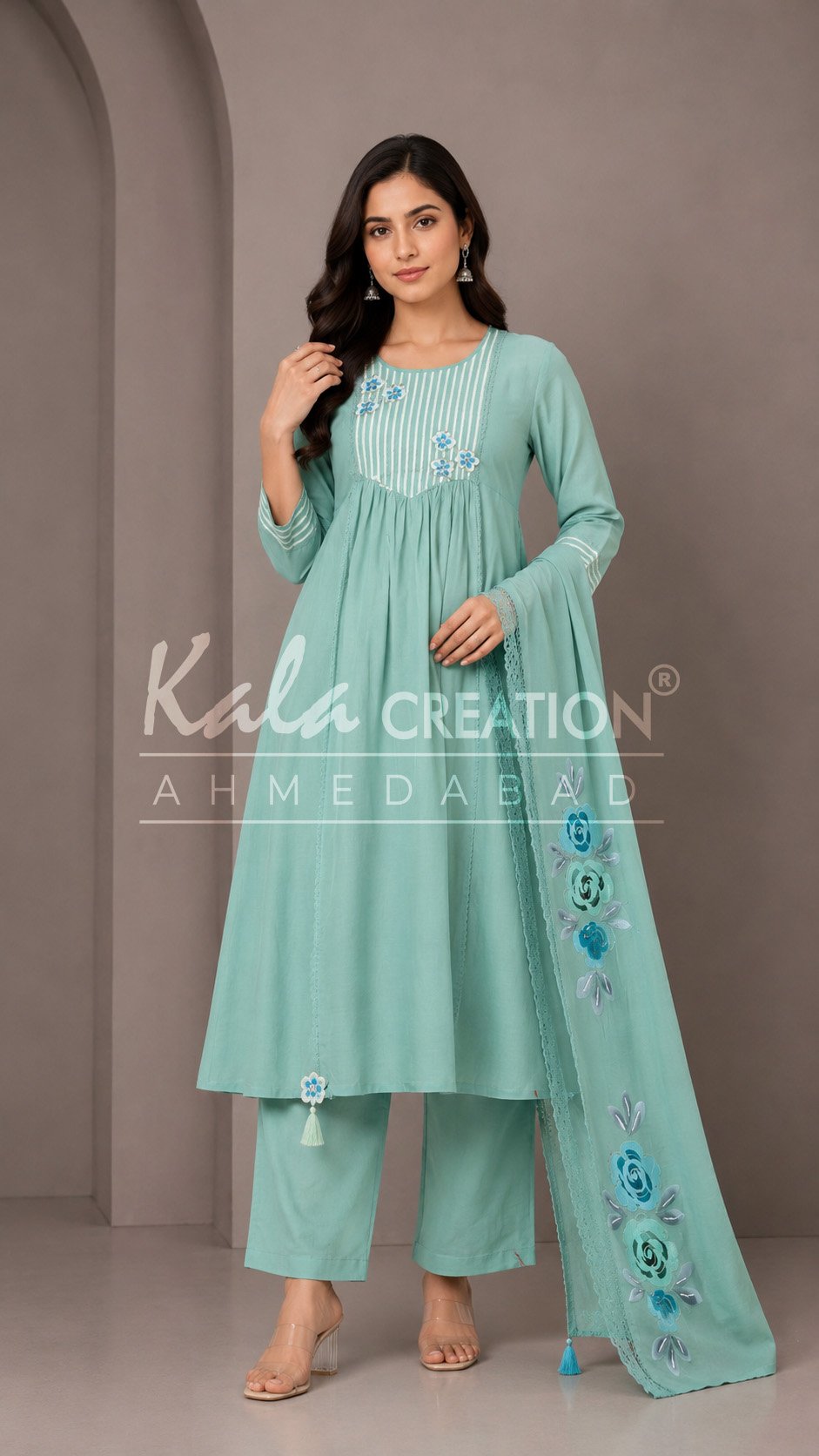 Kala Creation Amazing Kurta Pant And Dupatta Set