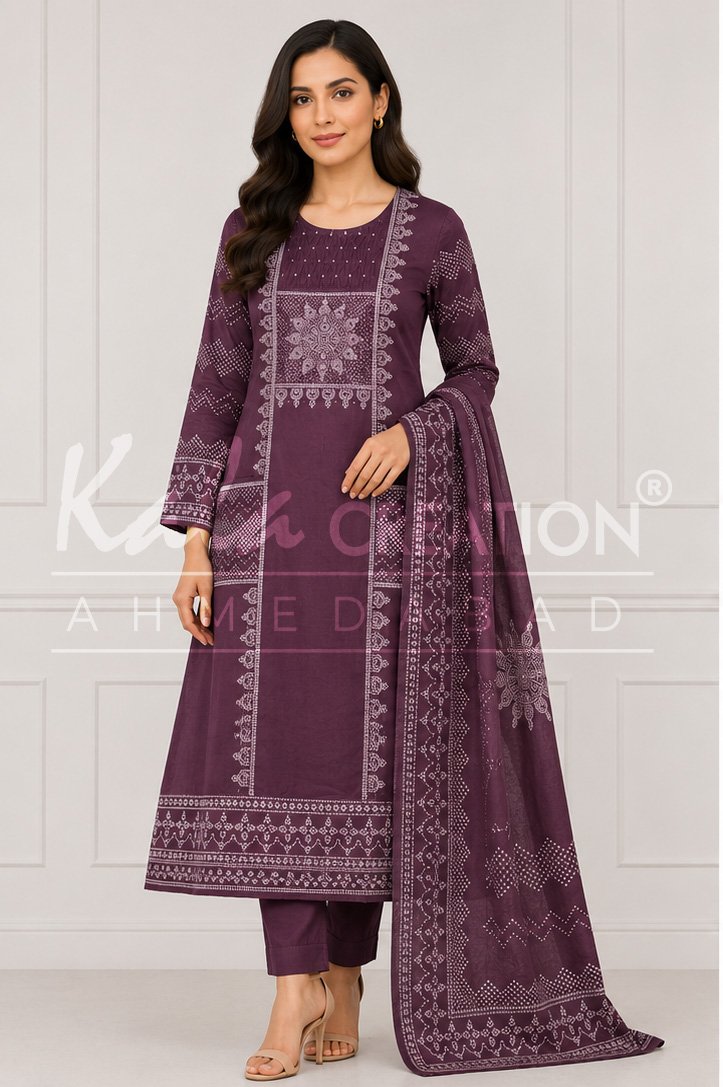 Kala Creation Fancy Kurta Pant And Dupatta Set