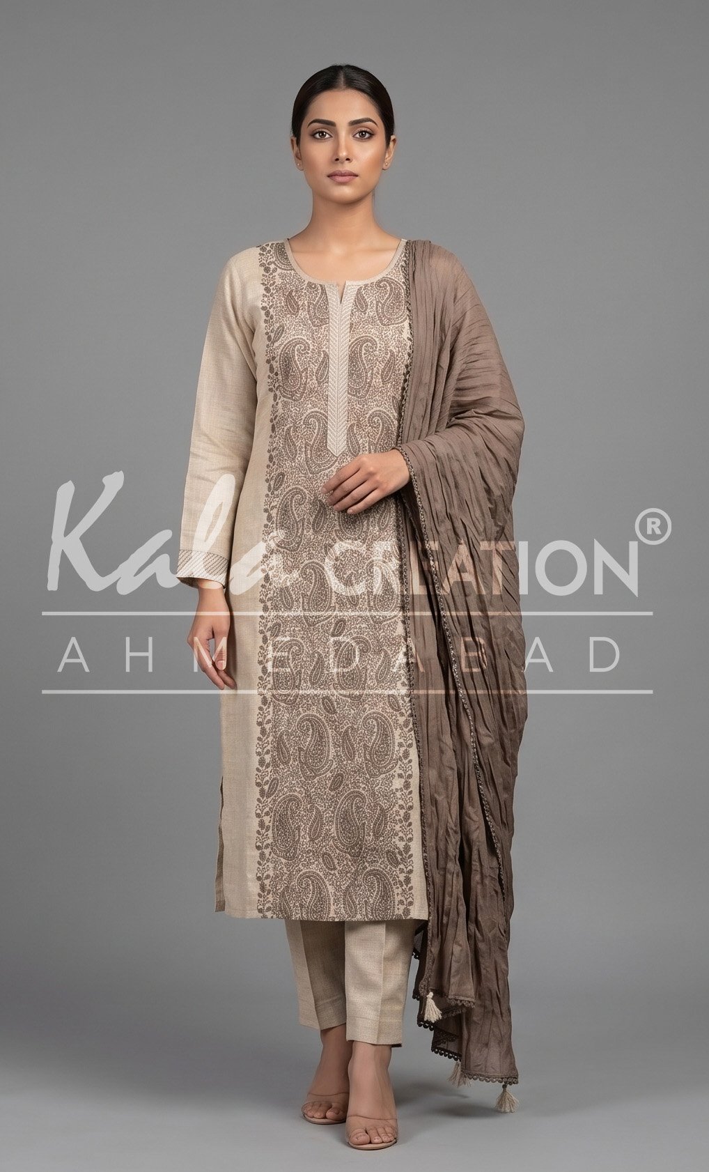 Kala Creation Fancy Printed Kurta Pant And Dupatta Set