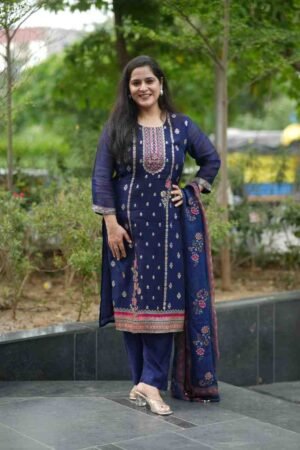 Kala Creation Fancy Beautiful  Kurta Pant And Dupatta Set