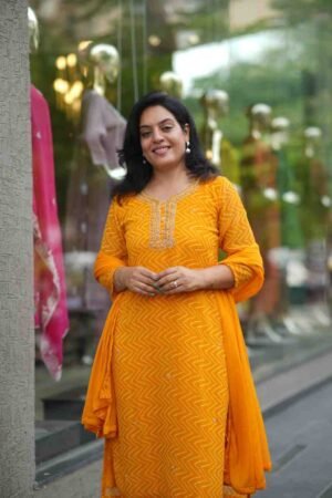 Kala Creation Fancy Beautiful Kurta Pant And Dupatta Set