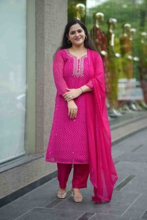 Kala Creation Fancy Beautiful Kurta Pant And Dupatta Set
