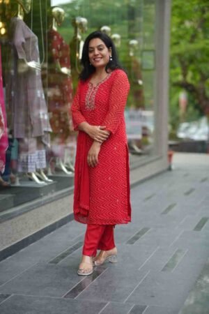 Kala Creation Fancy Beautiful Kurta Pant And Dupatta Set