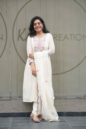 Kala Creation Fancy Beautiful Kurta Pant And Dupatta Set