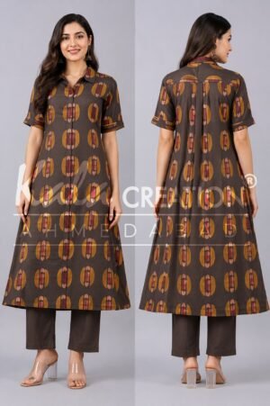 Kala Creation Beautiful Round Neck Fancy Midi