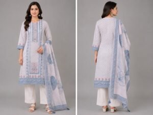 Kala Creation Fancy Beautiful Printed Kurta Pant And Dupatta Set