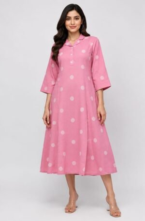 Kala Creation Fancy Beautiful Caller Neck Midi