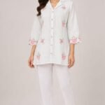 Kala Creation Fancy Caller Neck Beautiful Printed Short Kurti (Copy)