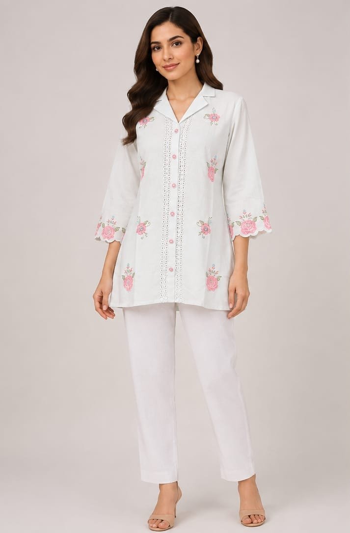 Kala Creation Fancy Caller Neck Beautiful Printed Short Kurti (Copy)