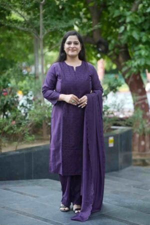 Effortless Grace Meets Everyday Comfort With Orange Kurta Pant And Dupatta Set