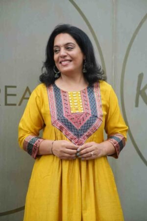 Beautiful Mustered Yellow Ethnic 2Pcs Set