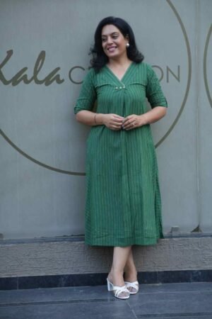 Kala Creation Effortless Style Everyday Comfort V Neck Midi