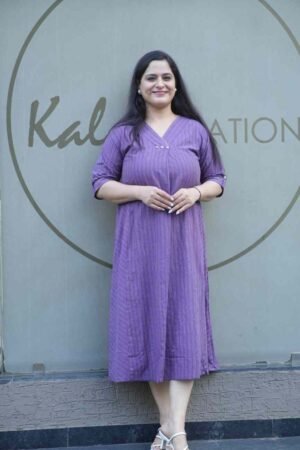 Kala Creation Effortless Style Everyday Comfort V Neck Midi