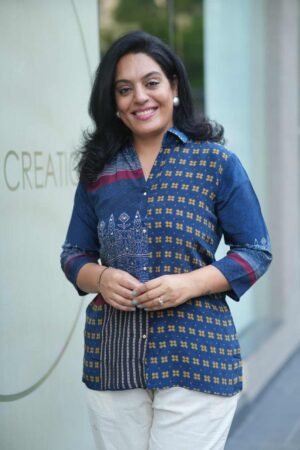 Beautiful Printed Muslin Shirt Style Short Kurti