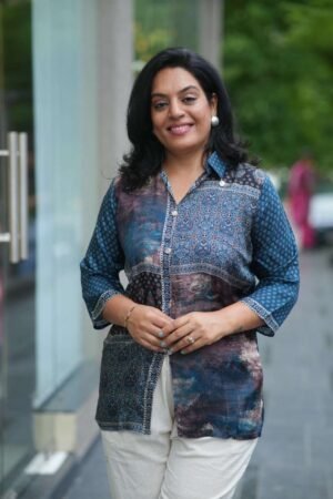Beautiful Muslin Silk Printed Short Kurti