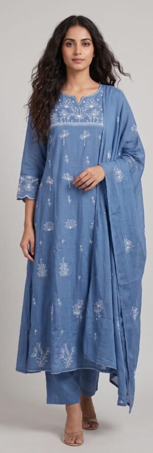 Kala Creation Fancy Warm Tones Timeless Prints And Pure Ethnic 3Pcs Set